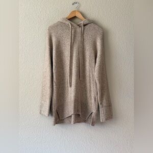 Women’s H&M Oversized Sweater Hoodie, Oatmeal Beige Tan color, sz SM